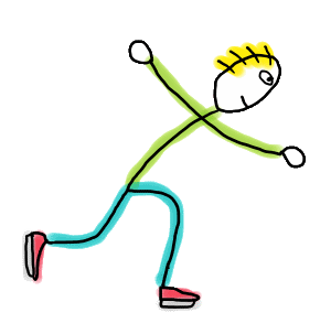 Ice Skating Stickman glides with playful energy - arms wide, legs bent, and motion in every line. This hand-drawn design captures the joy and rhythm of the rink, balancing winter charm with expressive movement.