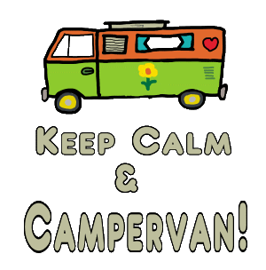 Peace love and campervans celebrated with this Keep Calm and Campervan graphic for enthusiasts. Fun, bright and friendly like the iconic campervan itself.
